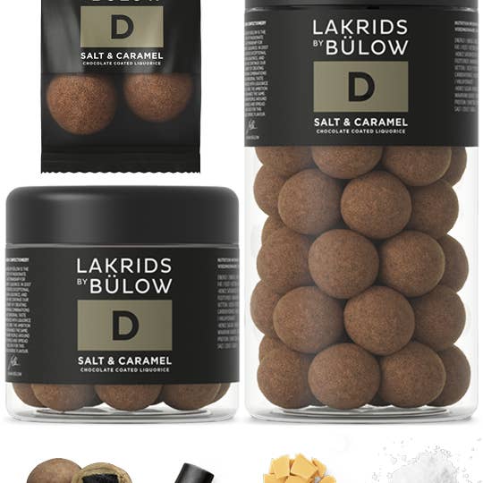 Lakrids by Bülow - Wholesale Chocolate Covered Sweets - D - Salt & Caramel - Danish Chocolate Covered Licorice