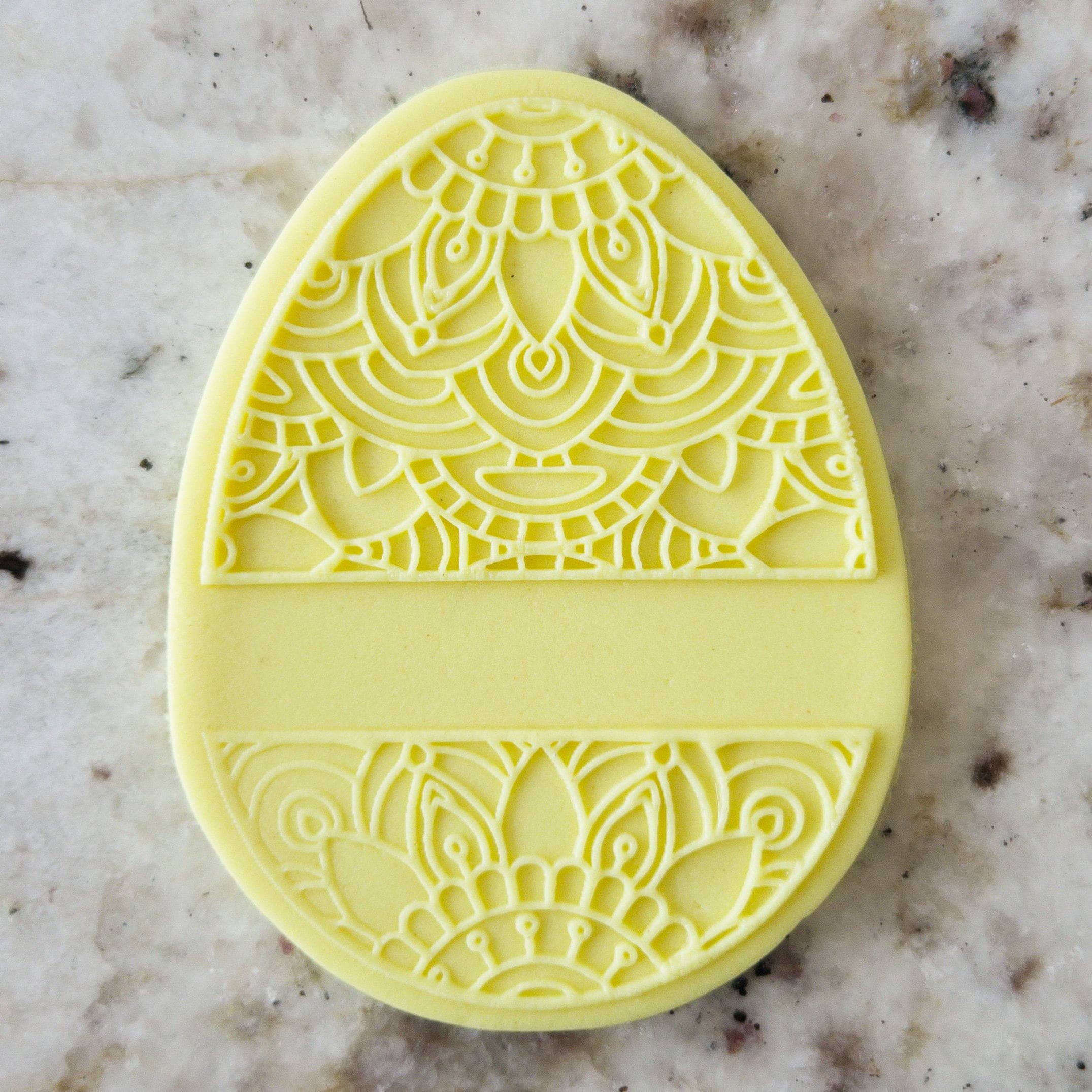 Cut Bake Stamp - Wholesale Biscuit cutter - Decorative Split Easter Egg 2 Biscuit Cookie POPup Embosser Stamp & Cutter  Easter0