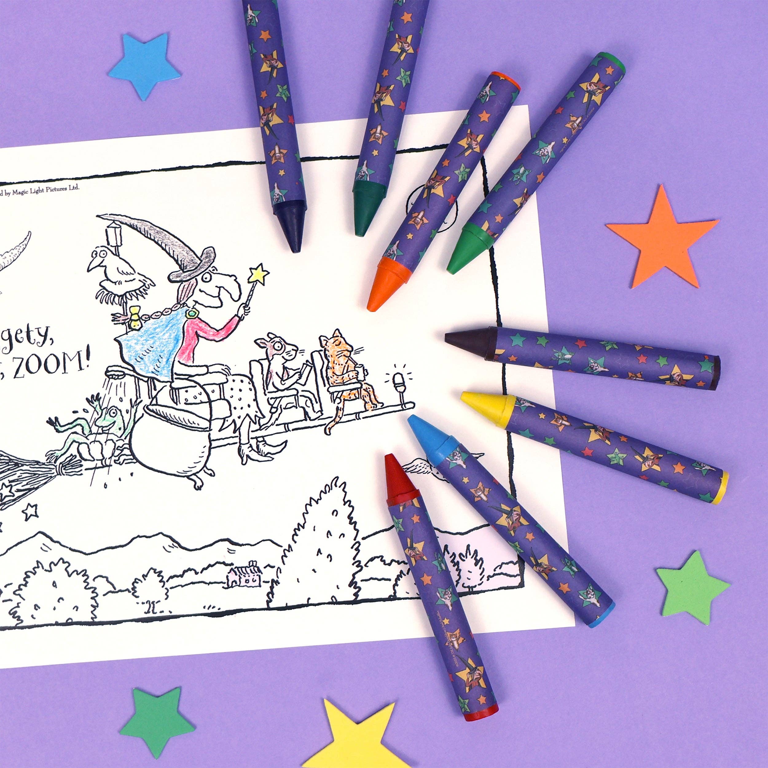 Robert Frederick Ltd - Wholesale Crayons - Kids & Baby - Room On The Broom Set of 8 Jumbo Crayons for Children4