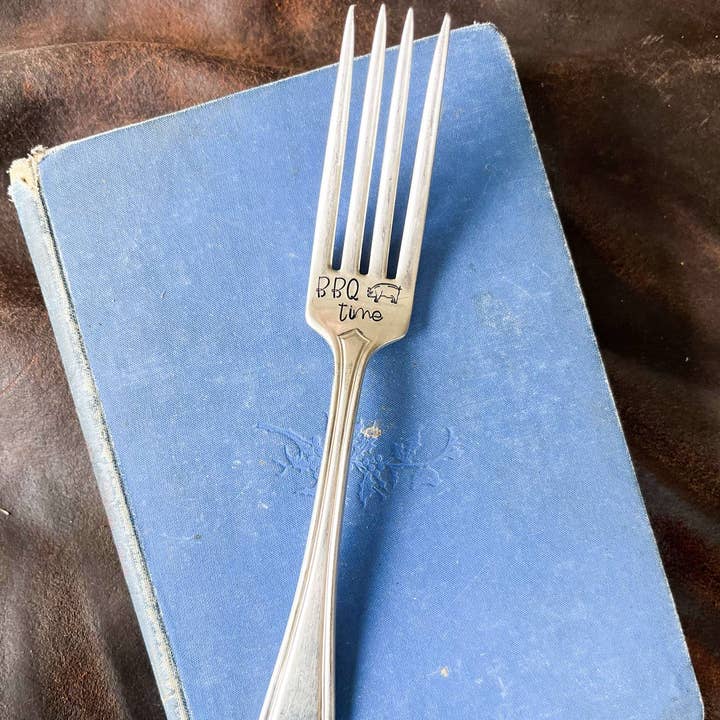 The Sassy Barn - Wholesale Table Fork - BBQ Time Vintage Stamped Fork