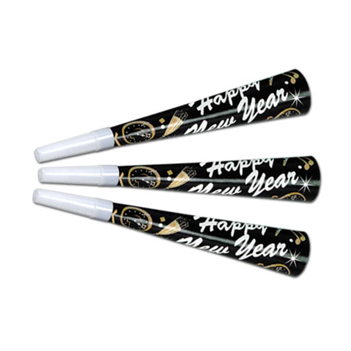 New Year Tymes 9" Horns for wholesale by Beistle