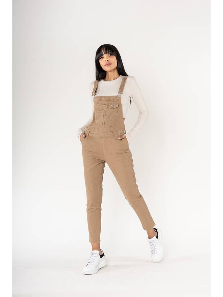 Nina Carter - Wholesale Overalls - Women's - S512 wide stretch boyfriend jean denim overalls8