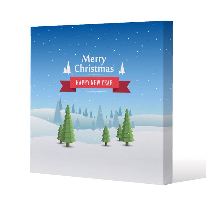 Merry christmas cover art (canvas) for wholesale by Benjamin Tate Design