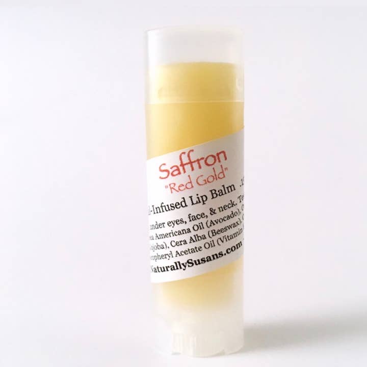Naturally Susan's LLC – wholesale Läppbalsam – Saffran ”Rött Guld” Botanisk-infunderad läppbalsam
