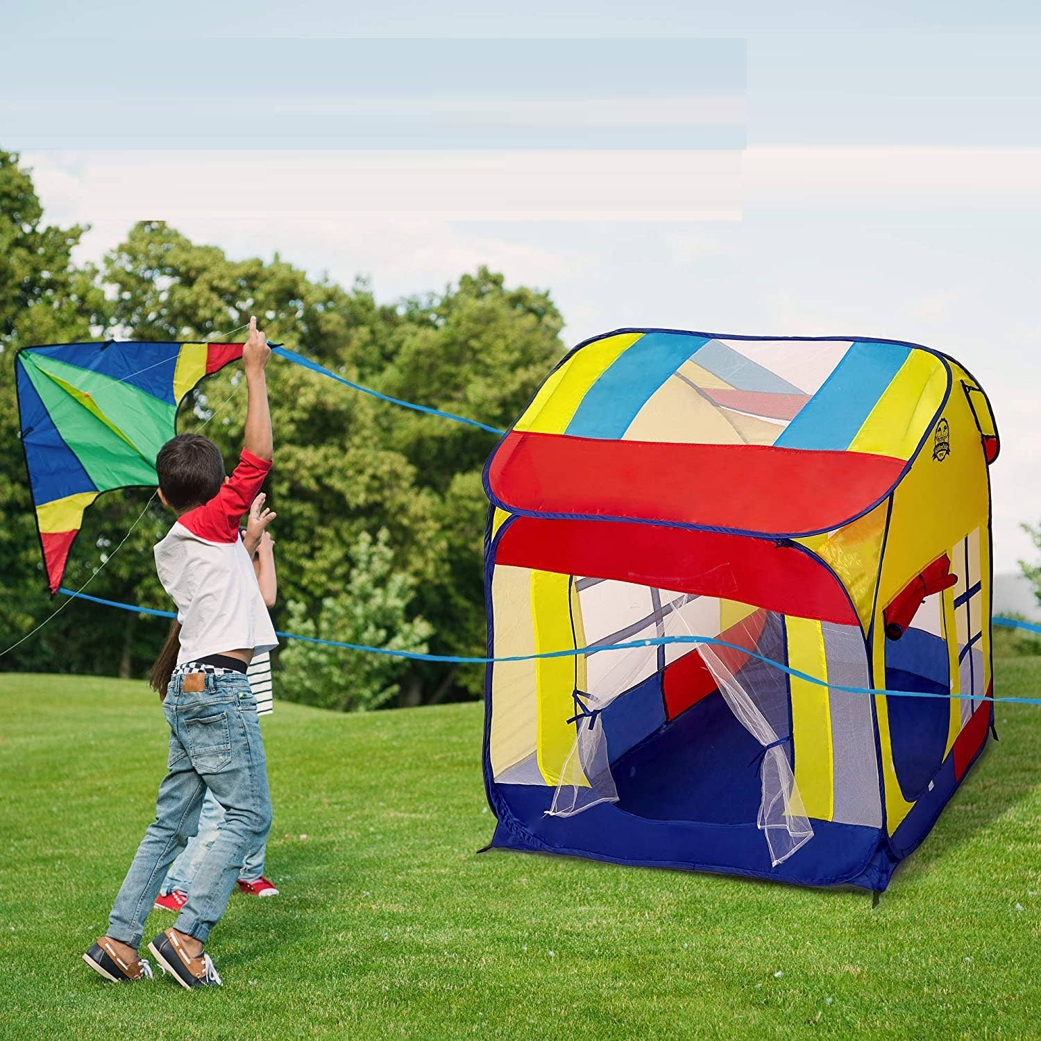 Above Edge - Vente Tente – enfant - Tente de jeu pour enfants avec housse de transport, usage intérieur et extérieur6