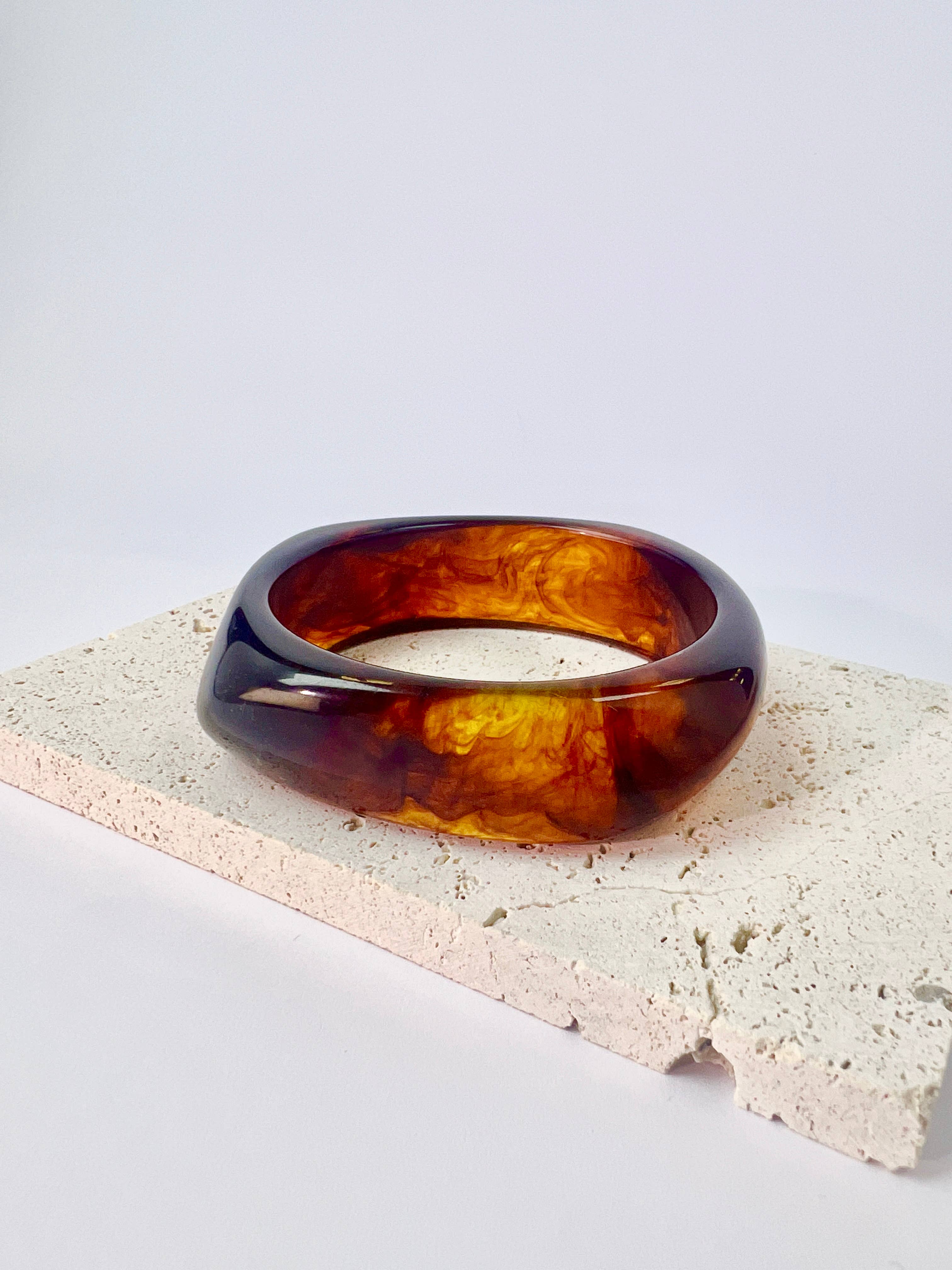 COSMOS - Wholesale Bangle Bracelet - Marble-effect resin bangle bracelet11