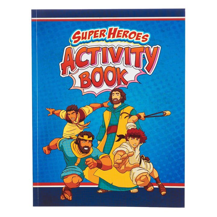 Kid Book Super Heroes Activity Book Softcover for wholesale by Christian Art Gifts
