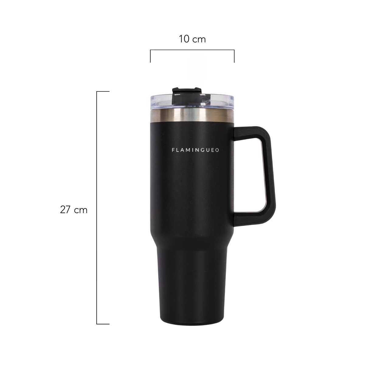 Flamingueo - Wholesale Insulated Mug/Tumbler - Black thermos bottle stainless steel 8