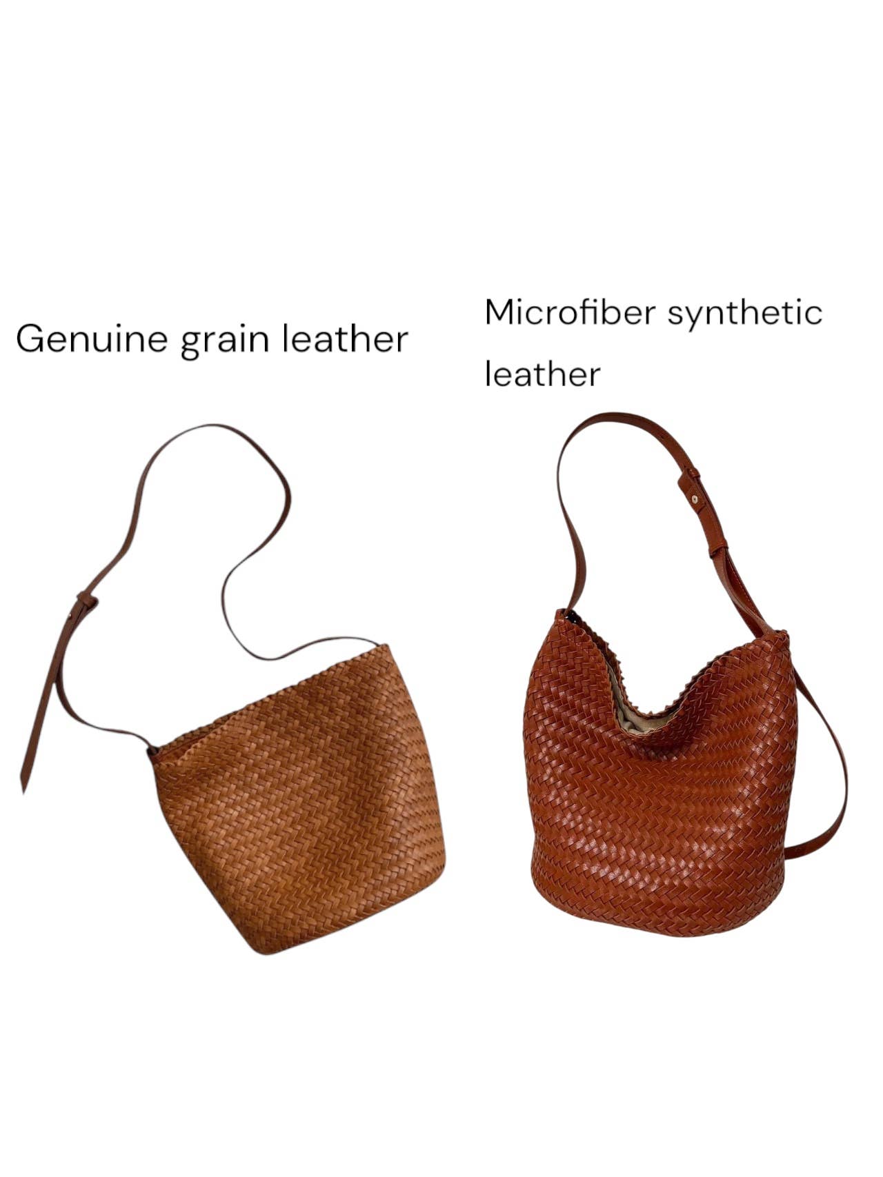 Sook Stainable - Vendita all'ingrosso Tracolla - Donna - Borsa a tracolla intrecciata a secchiello in pelle7