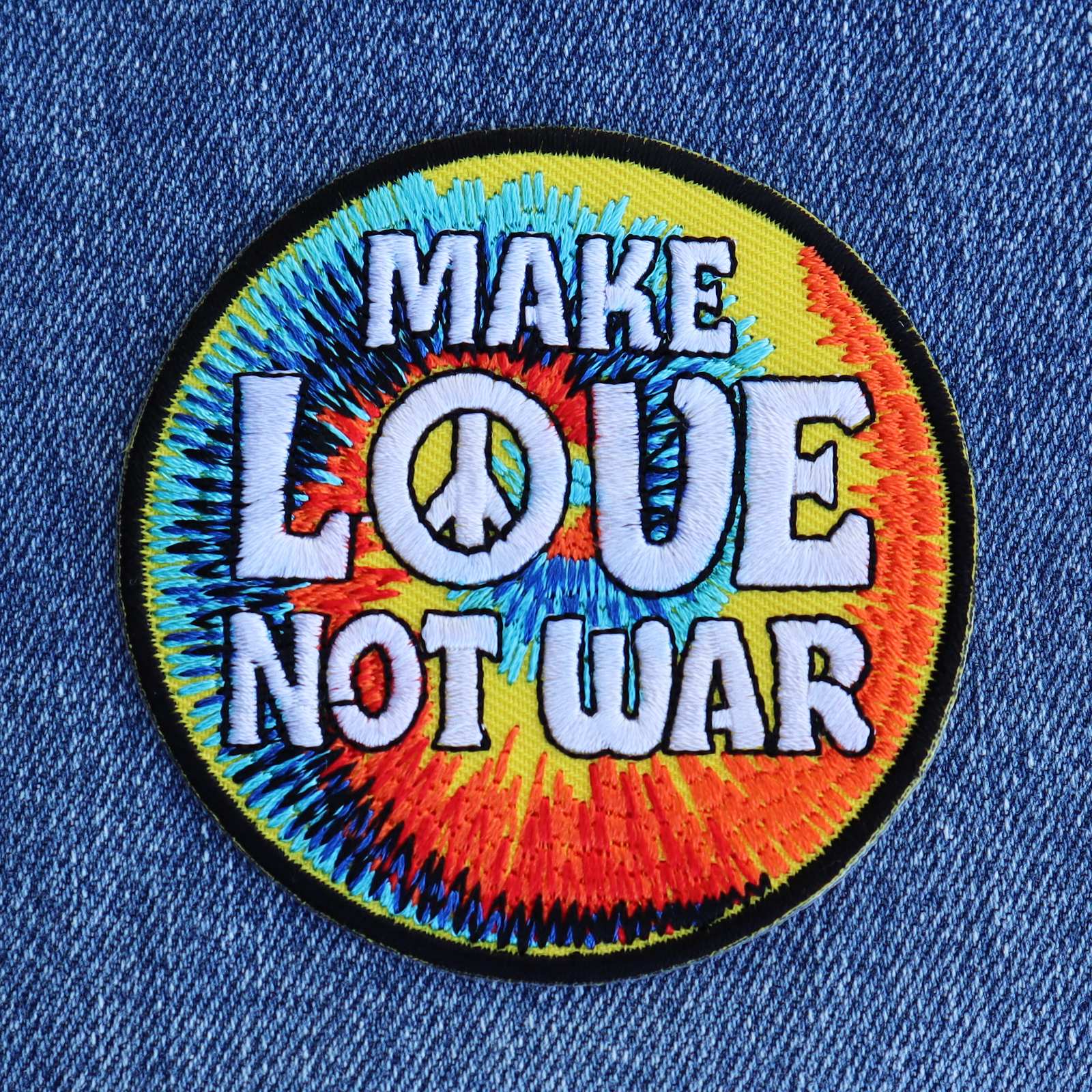 Tribal Trade GmbH - Vente Écusson - Ecusson coloré « Make love not war »2
