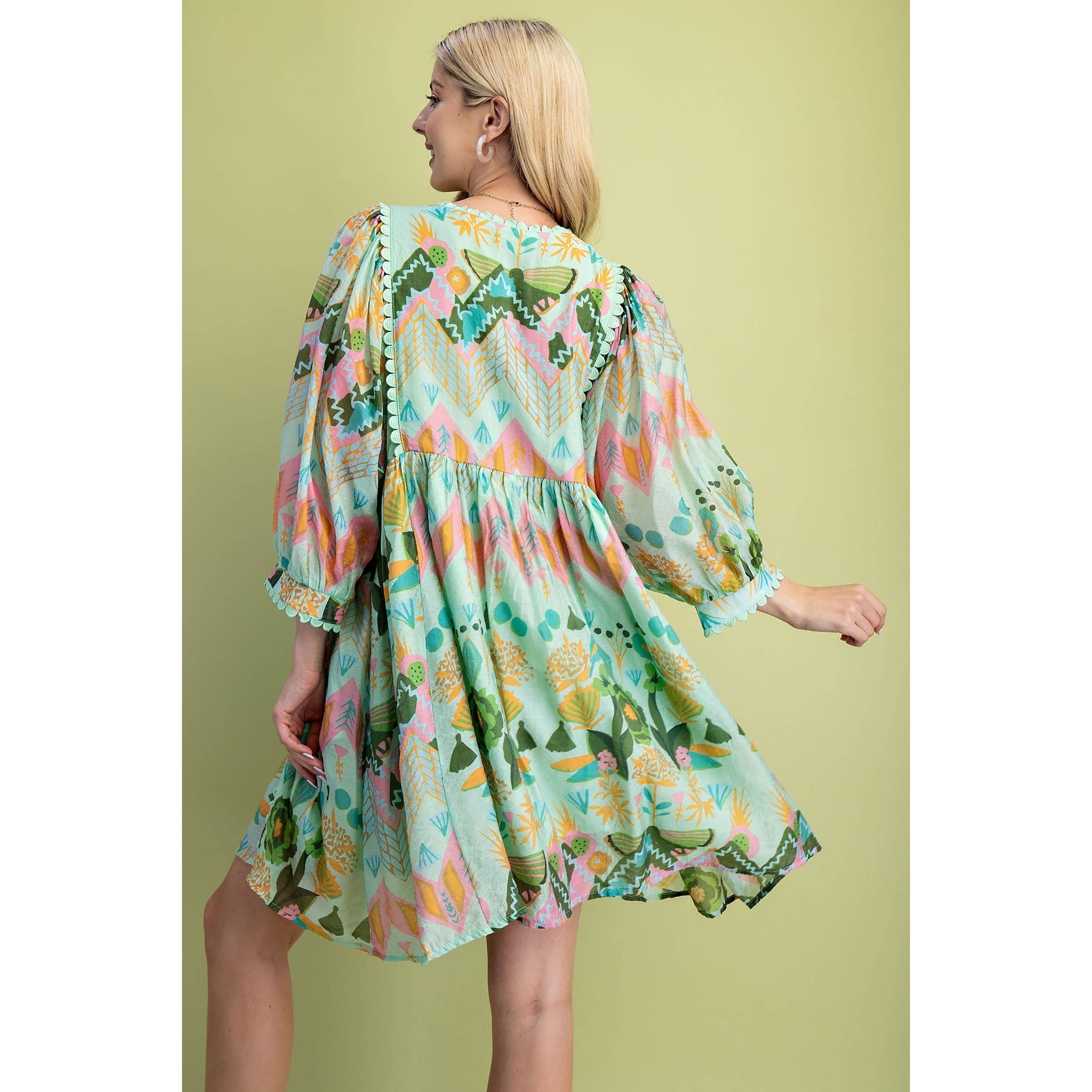 STYLE USA - Wholesale Dress - Women's - Printed Dress3