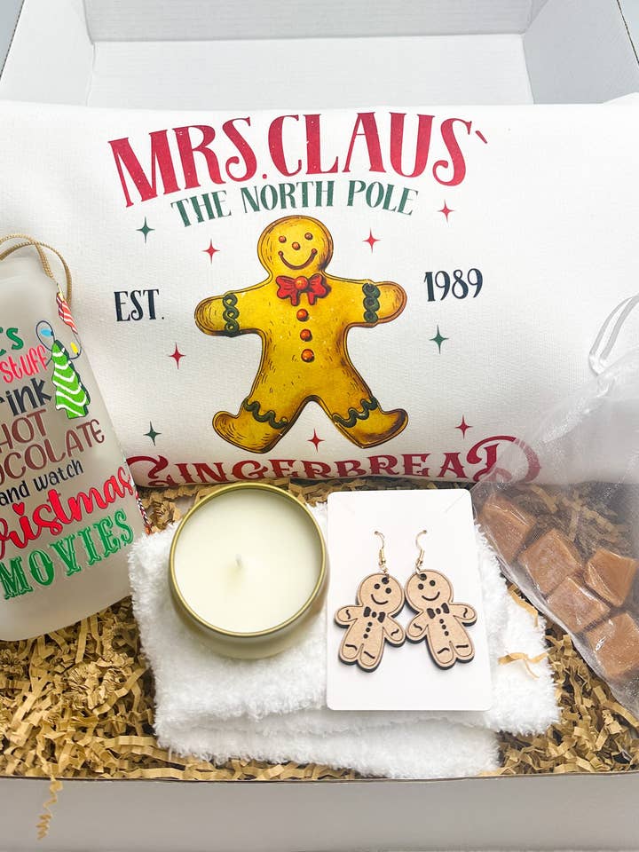 Lebkuchen-Bäckerei Weihnachtsgeschenkbox für den Großhandel von Gabsdoodlebugdesigns