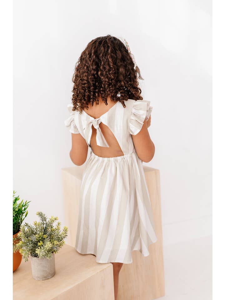 Made By Molly - Wholesale Dress - Kids - Costal Stripes | Tie Back DRESS