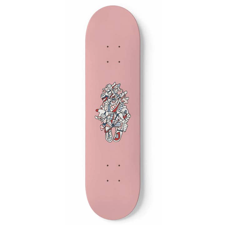 Jean DuBuffet, 'Objectador (Rose), 1973' | Skateboard Art for wholesale by SkateboardArtsy