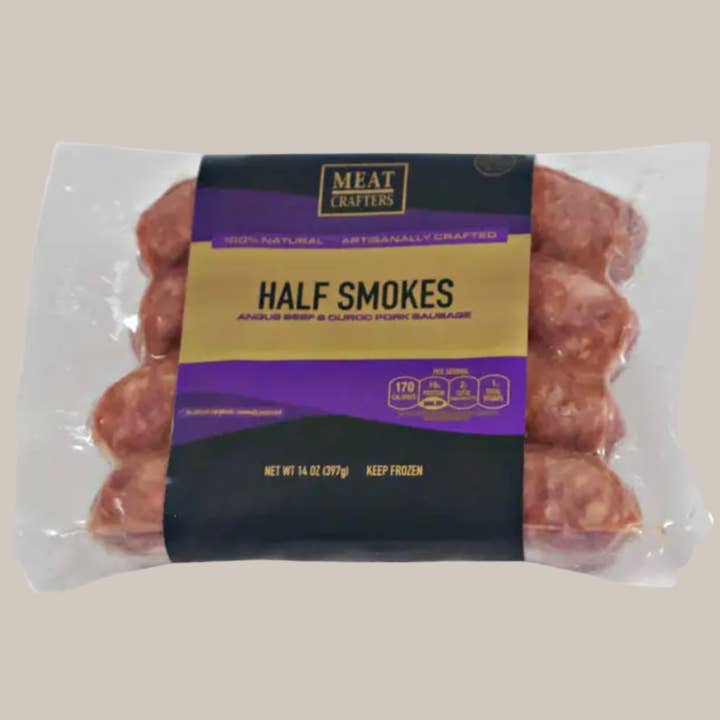 MeatCrafters Inc. - Wholesale Sausage - Half-Smoke Sausage Links: Beef & Pork, DC-Inspired Flavor