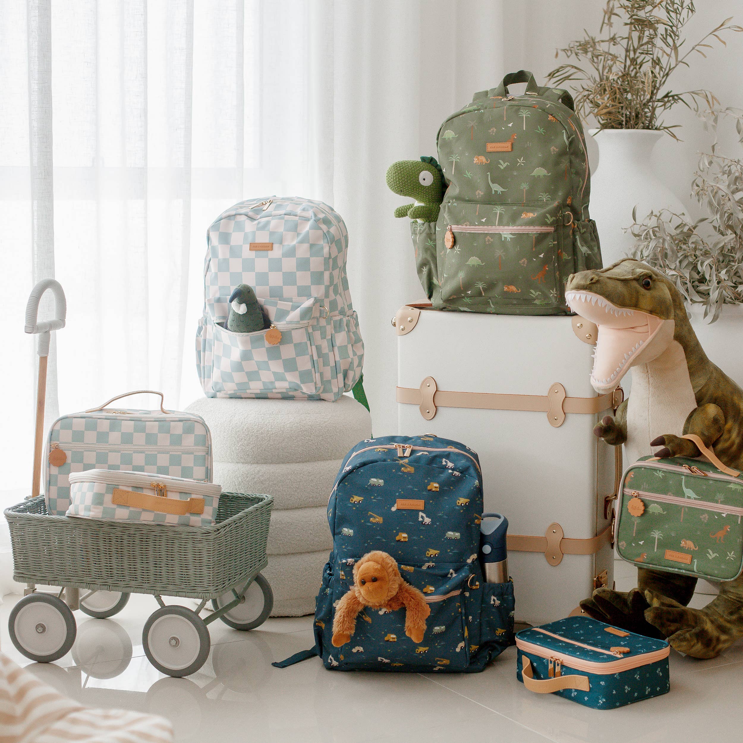 Fox & Fallow - Wholesale Lunch bag/box – Kids - Dinos Mini Lunch Bag11