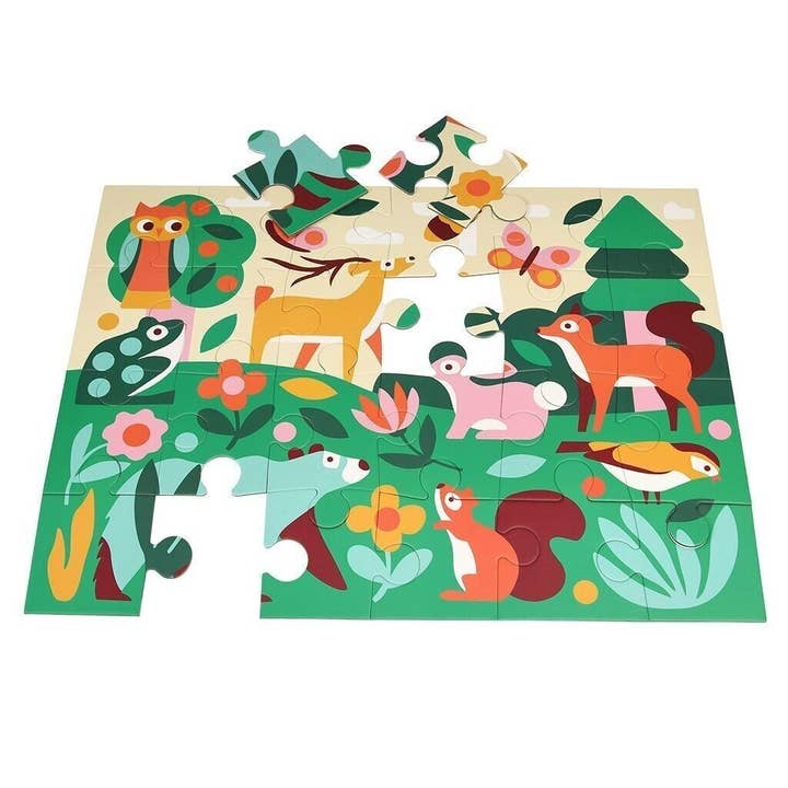 Rex B2B - UK – wholesale Puzzle – Child – Floor Puzzle (24 Pieces) - Woodland2