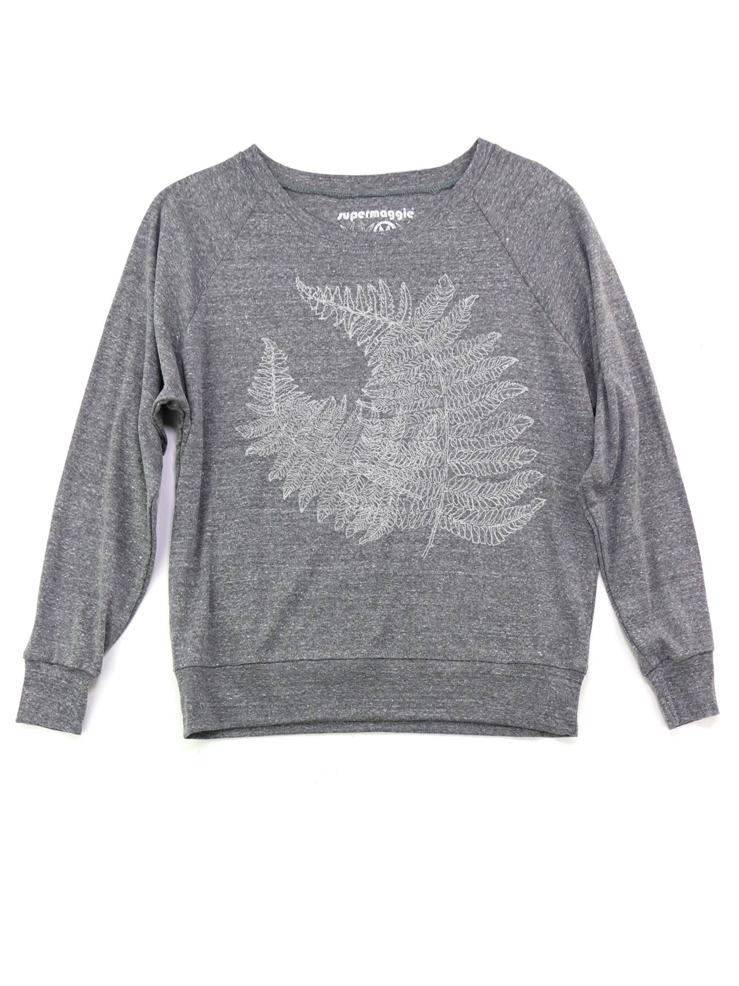 Supermaggie @ Faire - Wholesale Graphic Sweatshirt - Women's - Ferns Pia Tri Blend Pullover2