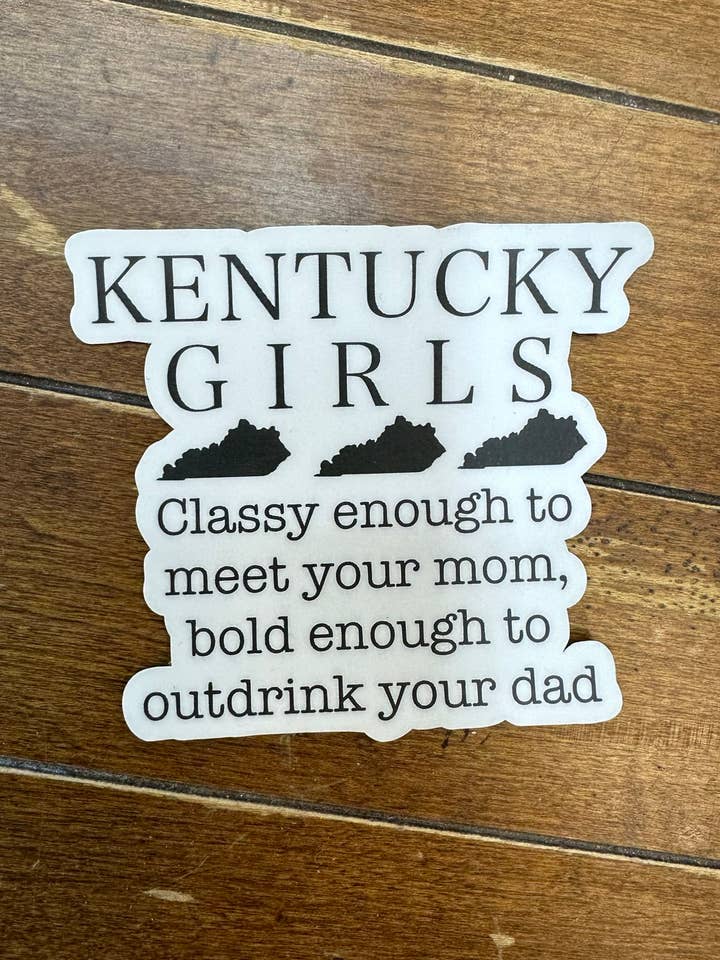 Kundenspezifischer lustiger wasserdichter Aufkleber für Mädchen für den Großhandel von Sweet tea and Grace