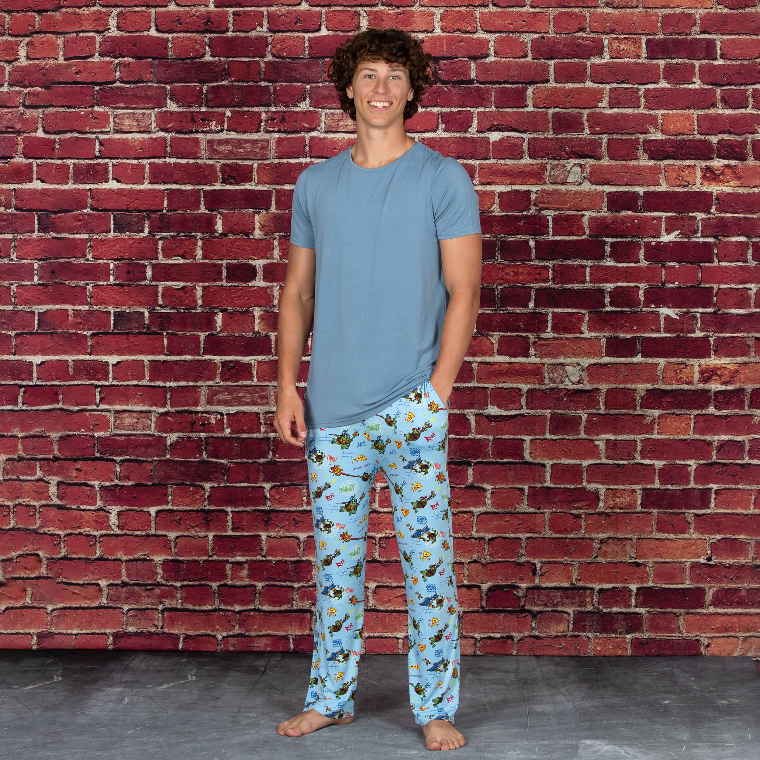Bellabu Bear - Wholesale Sleepwear Set - Men's - Teenage Mutant Ninja Turtles Pizza Men's Pajama Set3