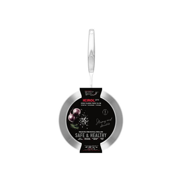 HEIROL - Wholesale Pan - Frying pan 24 cm Steely Classic Triply1