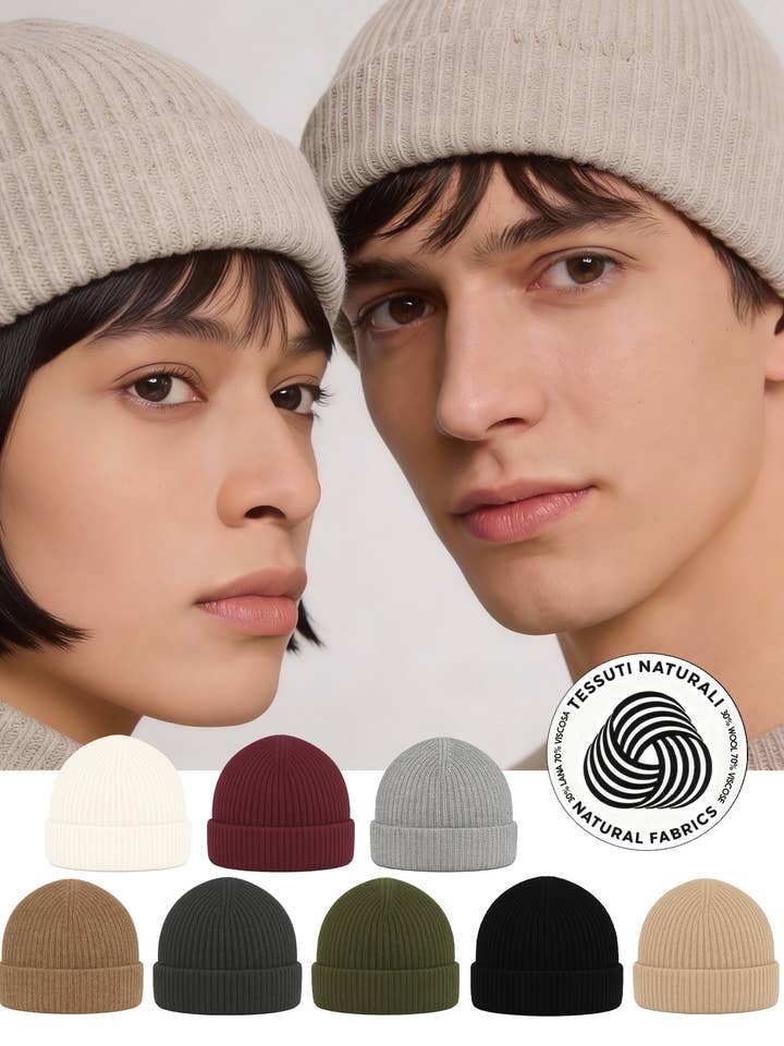 Unisex Fisherman Hat in Natural Wool and Viscose for wholesale by White Brand