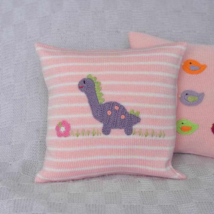 Melange Collection - Vendita all'ingrosso Guanciale/Cuscino - Bambini e neonati - Cuscino a forma di dinosauro, 25,4 cm, rosa3