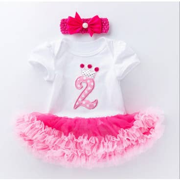 PatPat - Wholesale Dress – Baby - (Non PatPat Tags) Baby Girls Tutu Dress Bows Print Pink 4