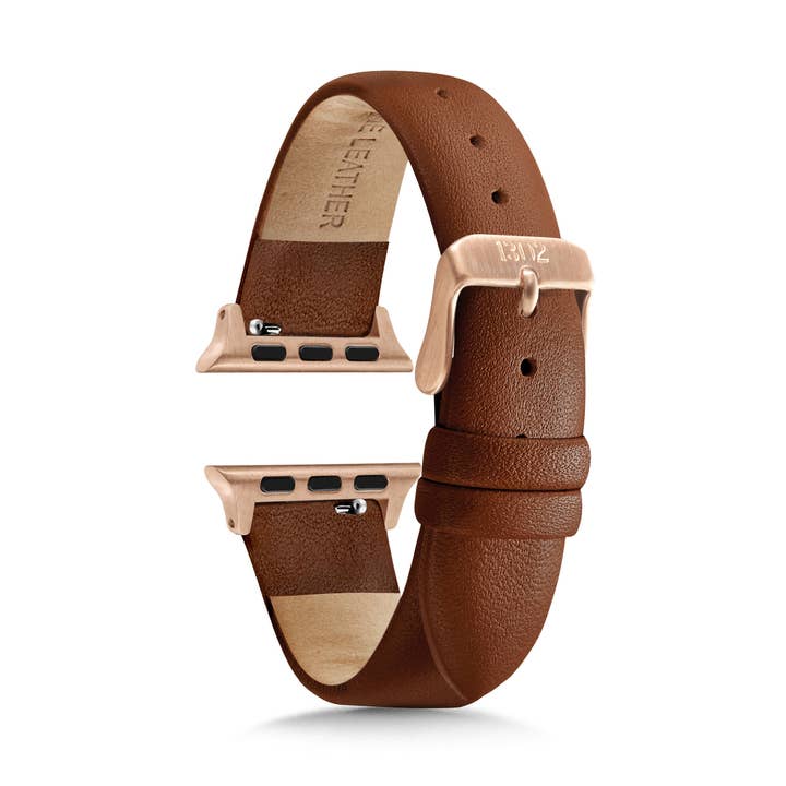 Brown Women’s Leather Strap Compatible with Apple Watch for wholesale by 1302 Watch Co.