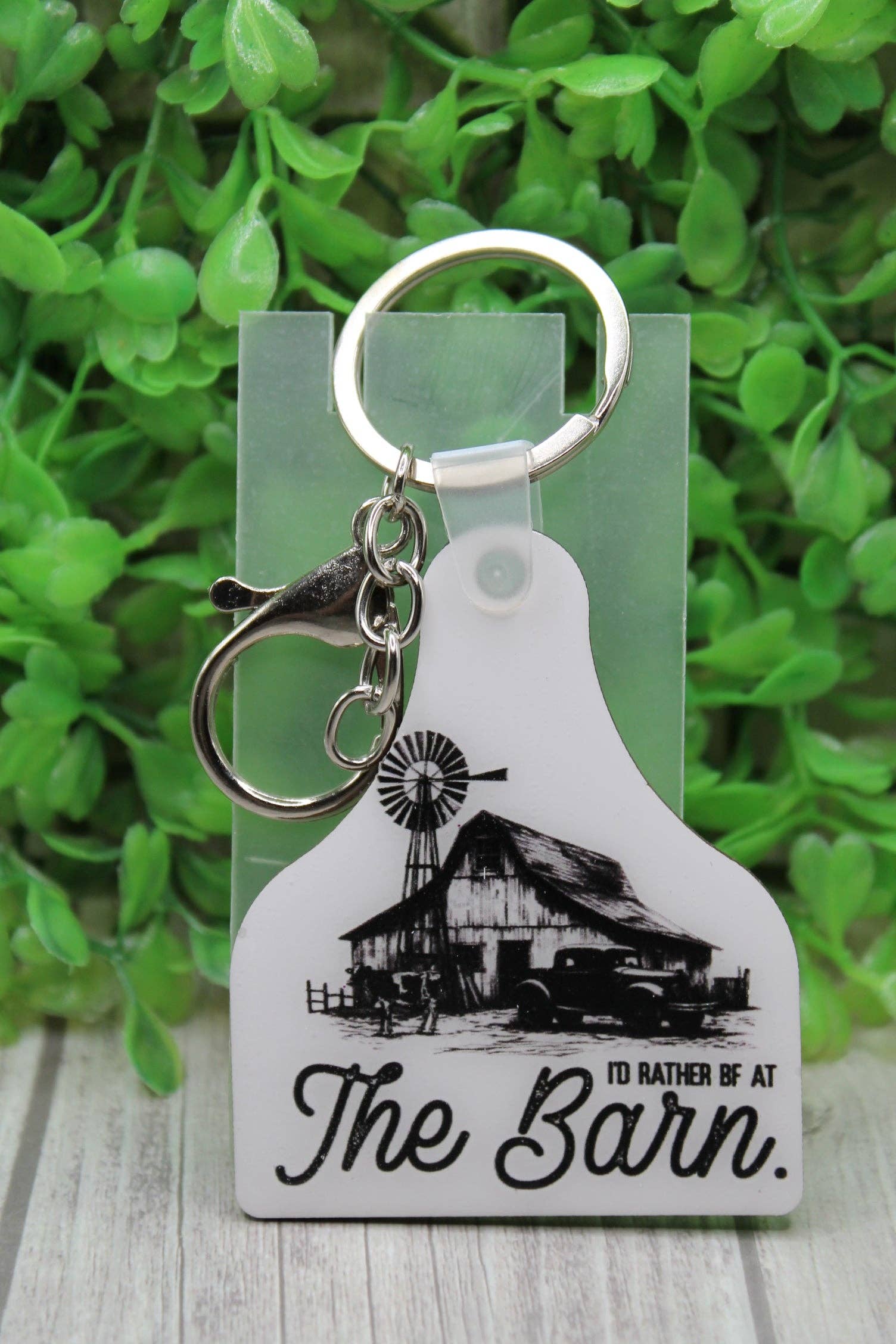 Hylidae Boutique - Wholesale Keychain - Women's - The Barn Cow Tag Keychain0