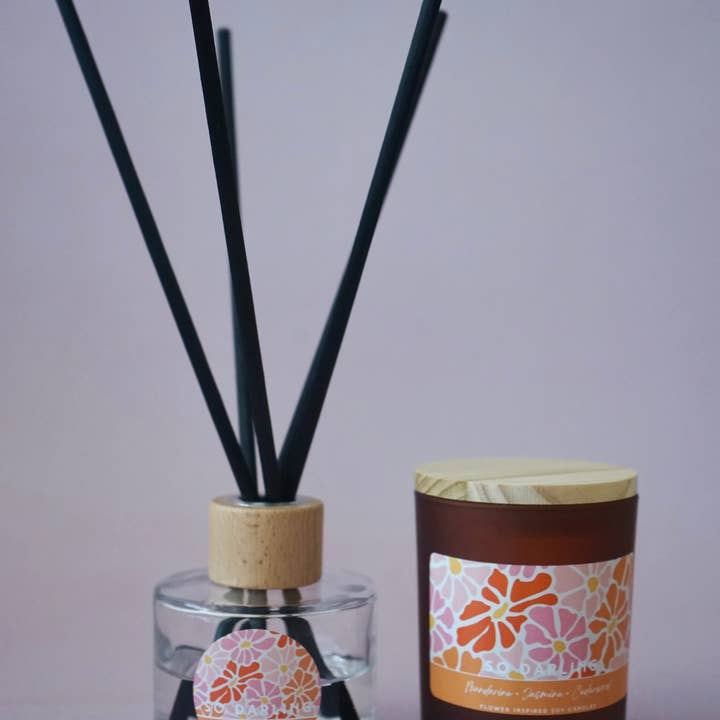 Mandarin, Jasmine and Cedarwood diffuser for wholesale by So Darling