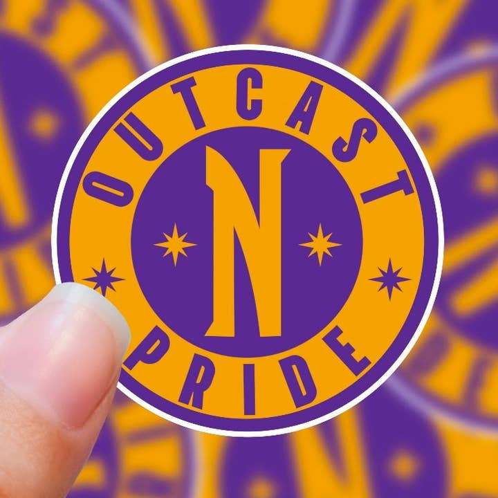 Orgullo Marginado, Inspirado en Miércoles, Pegatina de Vinilo para venta al por mayor de Graceful Darkness, LLC
