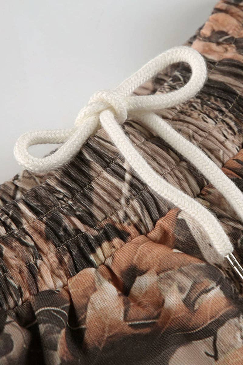 BROWN Camouflage Casual Lounge Pants for wholesale on Faire8