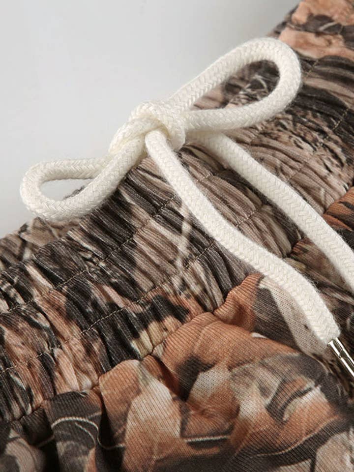 BROWN Camouflage Casual Lounge Pants for wholesale on Faire8