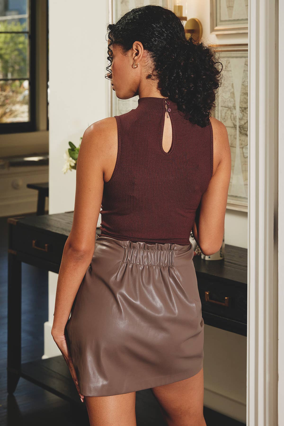 Dress Forum - Wholesale Bodysuit - Women's - FT6823 Mock Neck Tank Bodysuit33