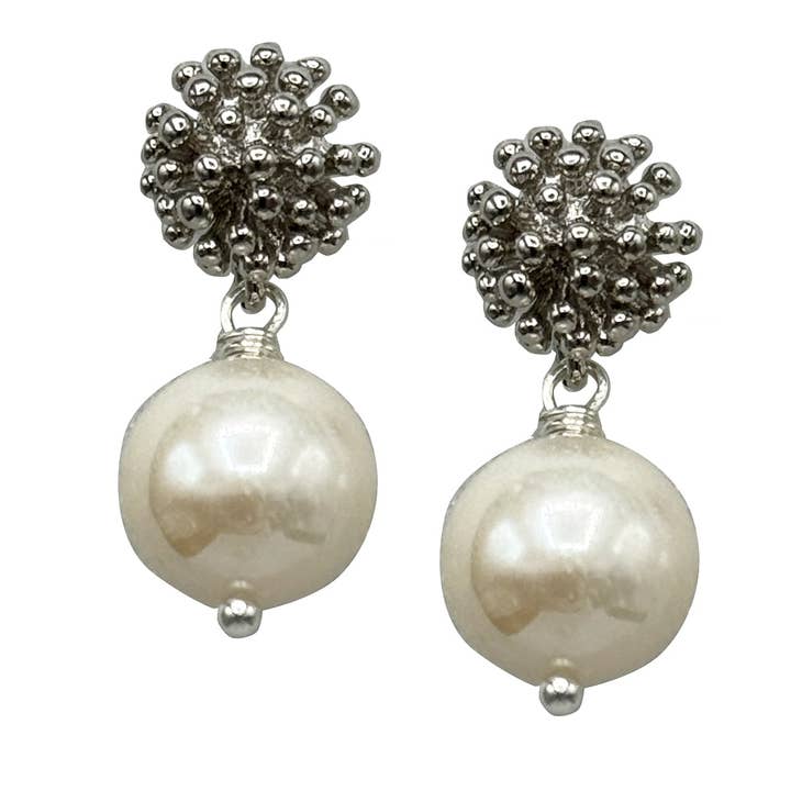 342-01-S | STARBURST ÖRHÄNGEN I SILVER för wholesale av Girl With A Pearl