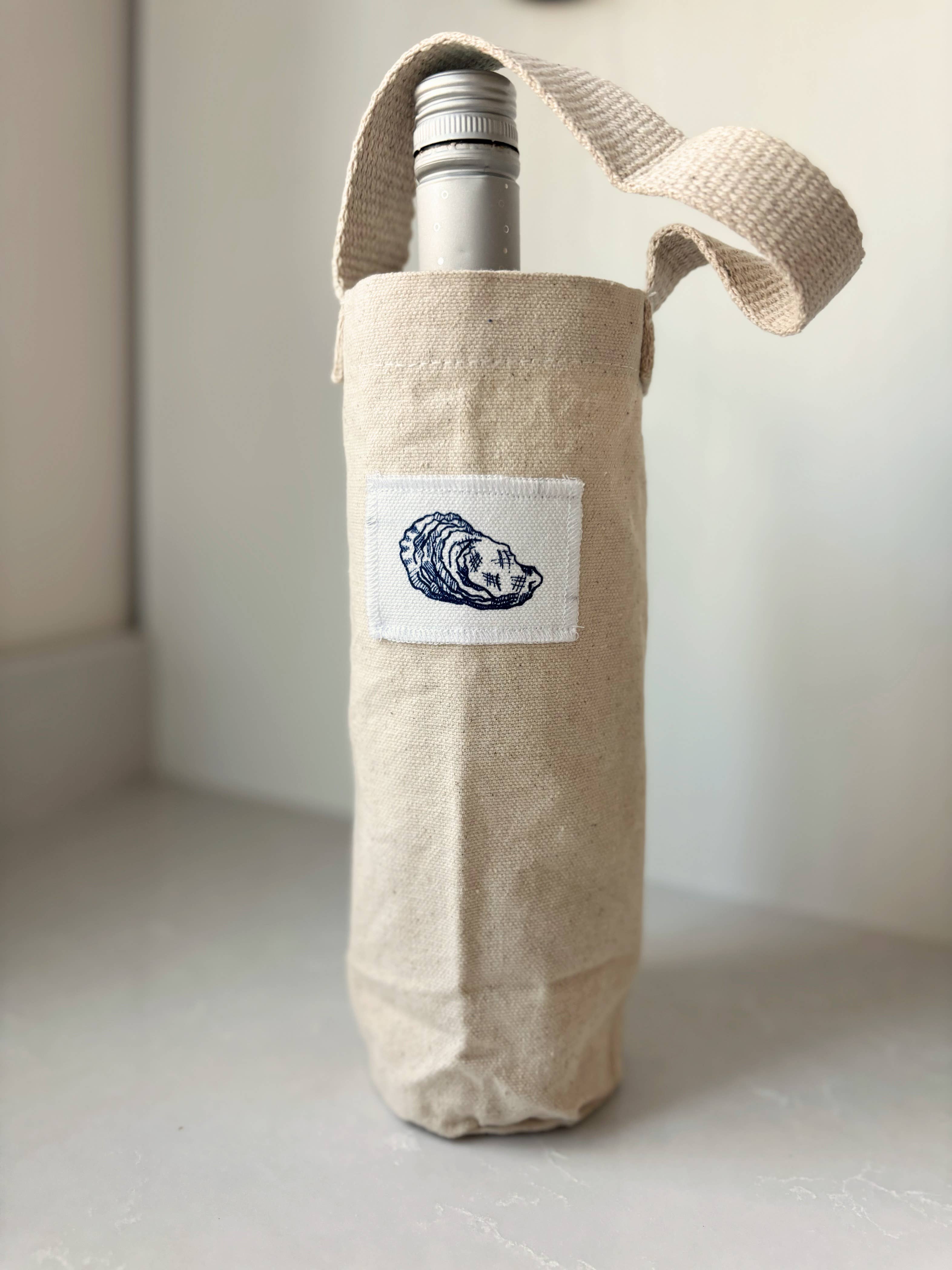 Seagate Studio - Wholesale Wine Gift Bag - Oyster Wine Bag - Recycled Canvas1