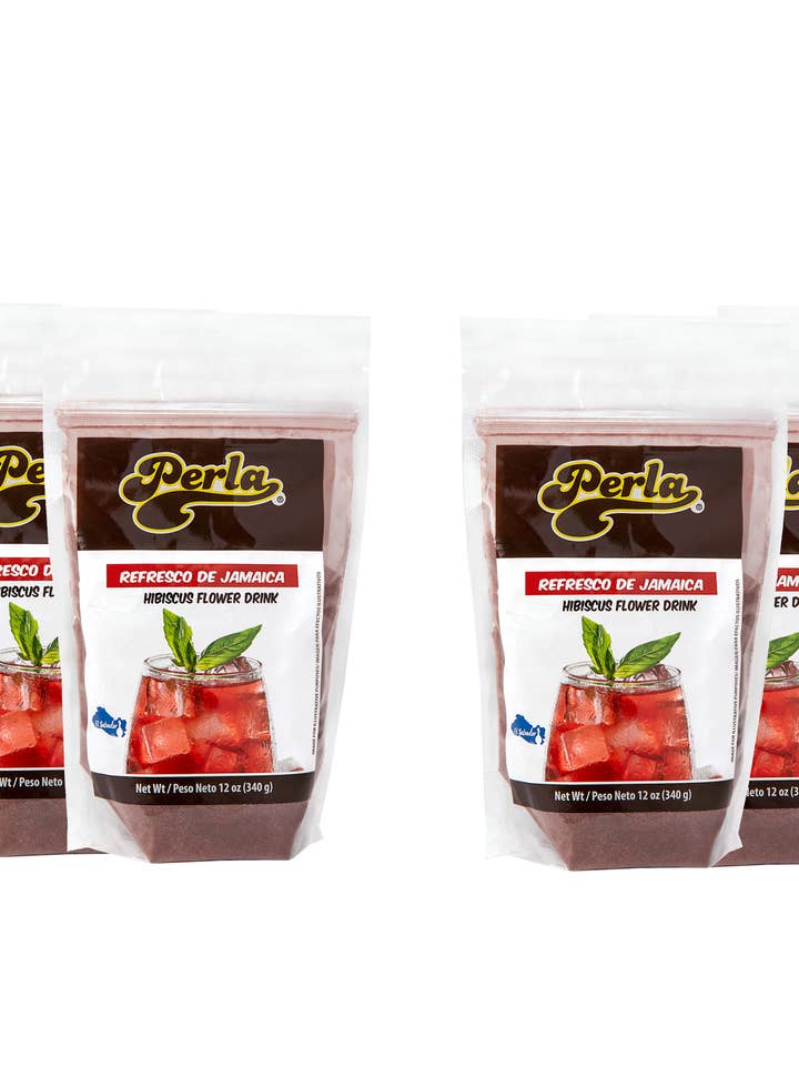 Perla Hibiscus Flower Drink (Refresco de Jamaica) 12 oz, Pack of 6 for wholesale by Amerisal Foods