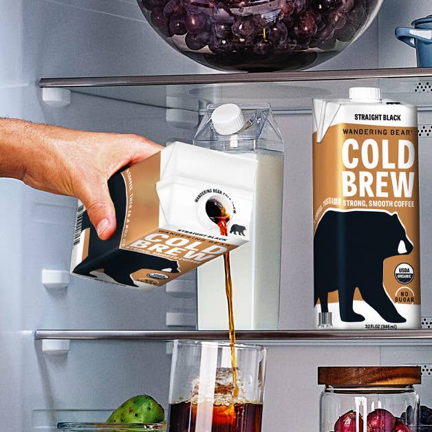 Wandering Bear - Wholesale Iced Coffee/Cold Brew - Wandering Bear Cold Brew Coffee, Vanilla - 32oz, 6 pack3