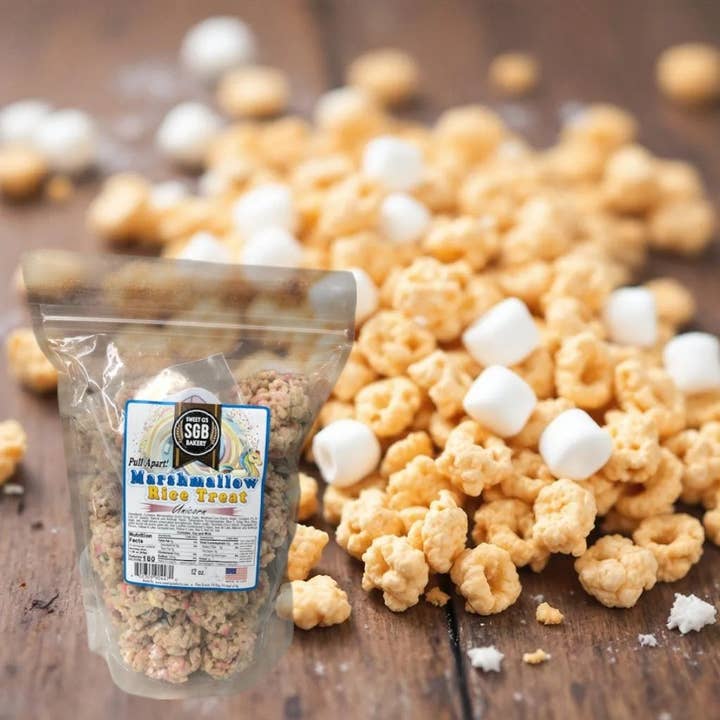 Crisp Rice Marshmallow Pull Apart Unicorn for wholesale by Sweet G's Bakery - Drinkin’ Pretzels™