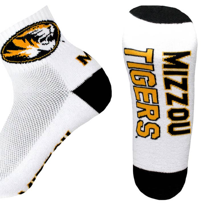 Chaussettes blanches Missouri Tigers pour la vente par Donegal Bay