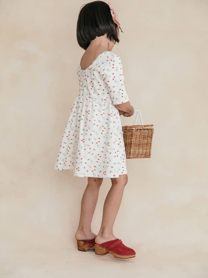 Loocsy LLC - Wholesale Dress - Kids - Sweet Pea Floral Scoop Neck Dress