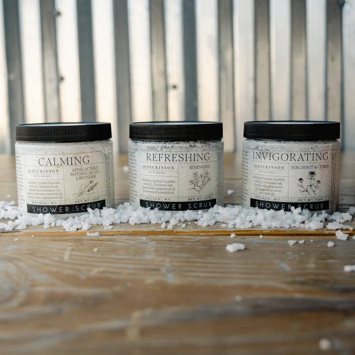 Shower Scrub for wholesale by J.Q. Dickinson Appalachian Mercantile