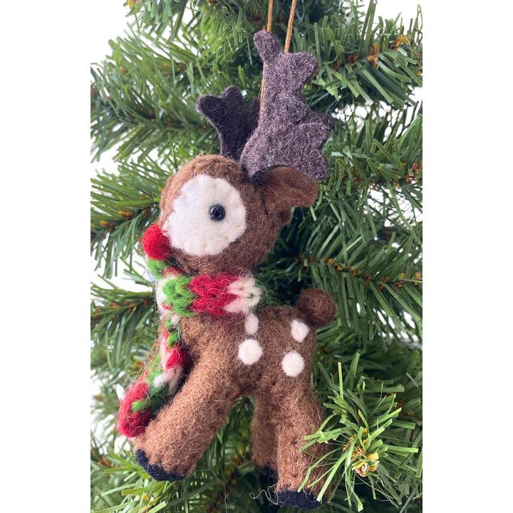 Ganesh Himal Trading – wholesale Ornament – Felt Reindeer Ornament