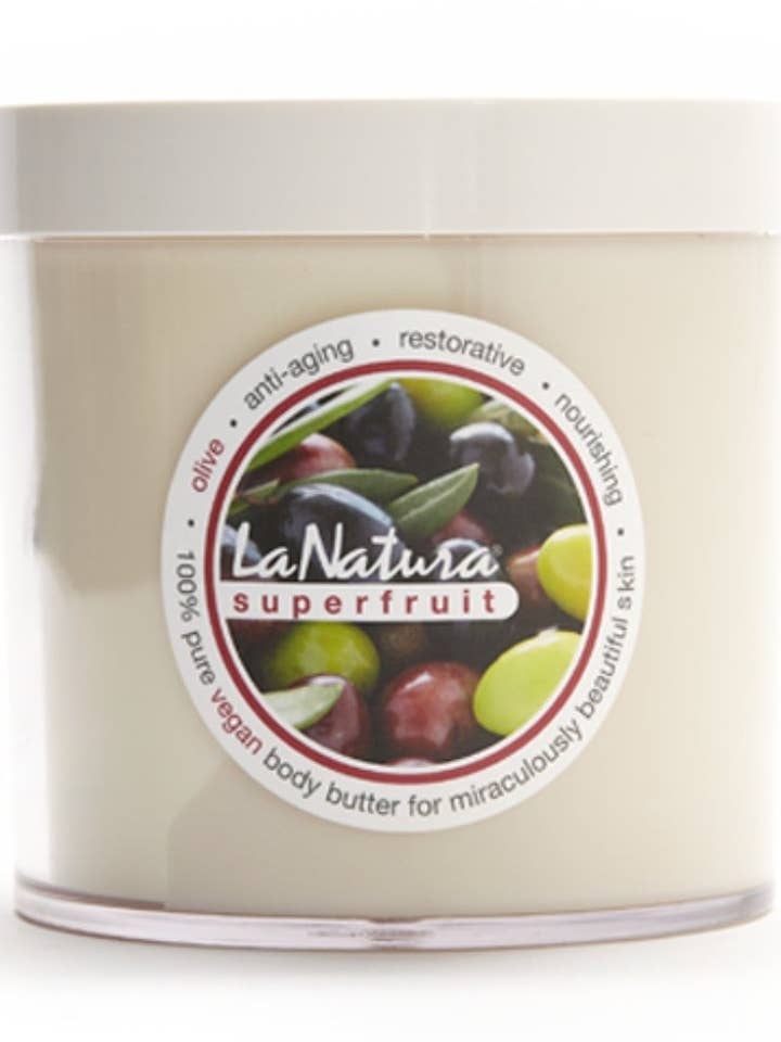 Beurre corporel végétalien à l'olive pour la vente par LaNatura