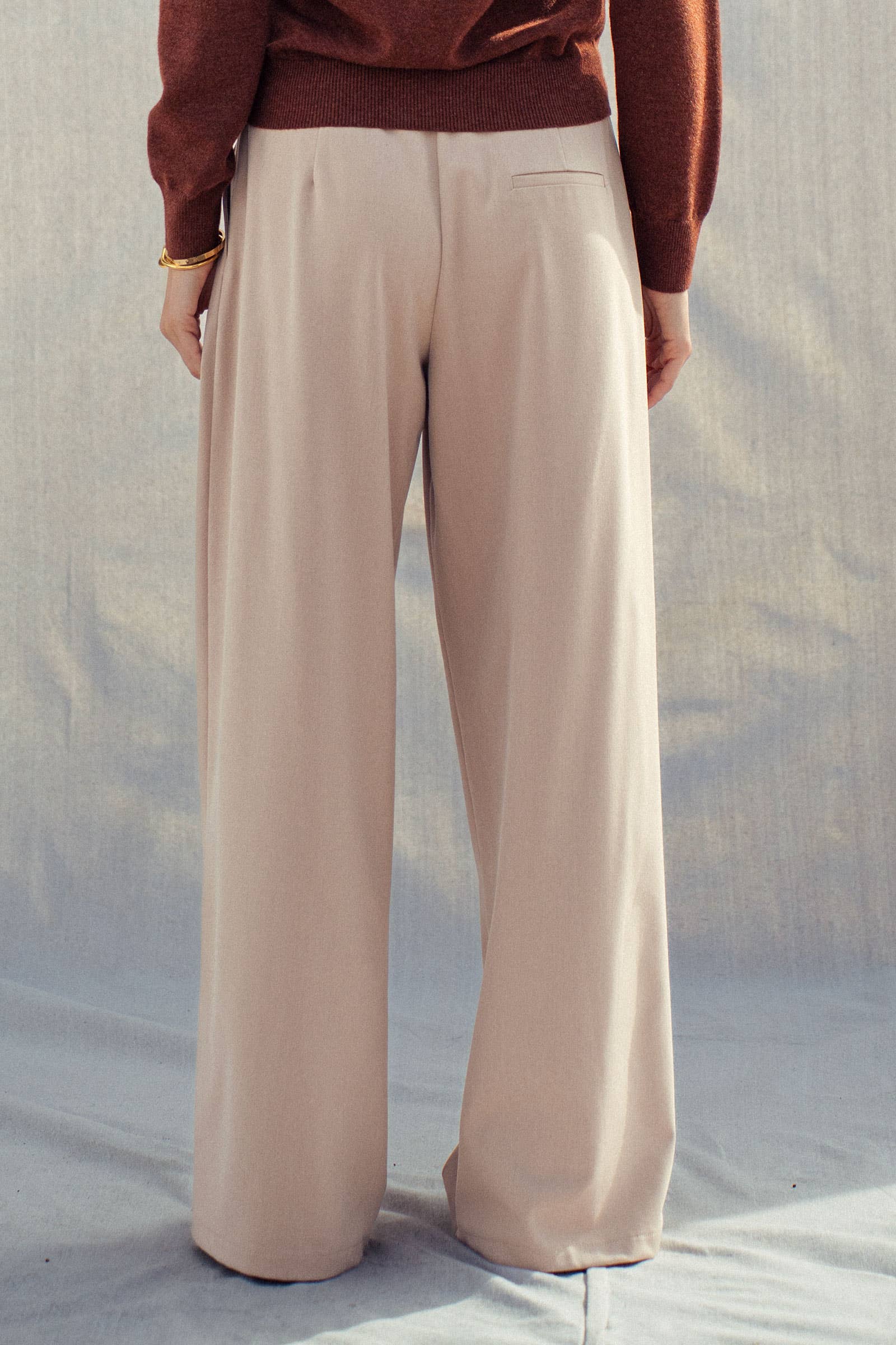 Urban Daizy - Wholesale Pants - Women's - Relaxed Wide-Leg Drawstring Trousers4