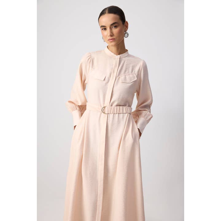 SOFT VISCOSE BELTED MAXI SHIRT DRESS and other Purchase Wholesale mock cream. Free Returns & Net 60 Terms on Faire trending on Faire.
