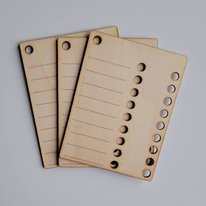 The Pigeon's Nest – wholesale Knitting/Crochet Supplies – Palette Protector | Wooden Yarn Swatch Organizer3