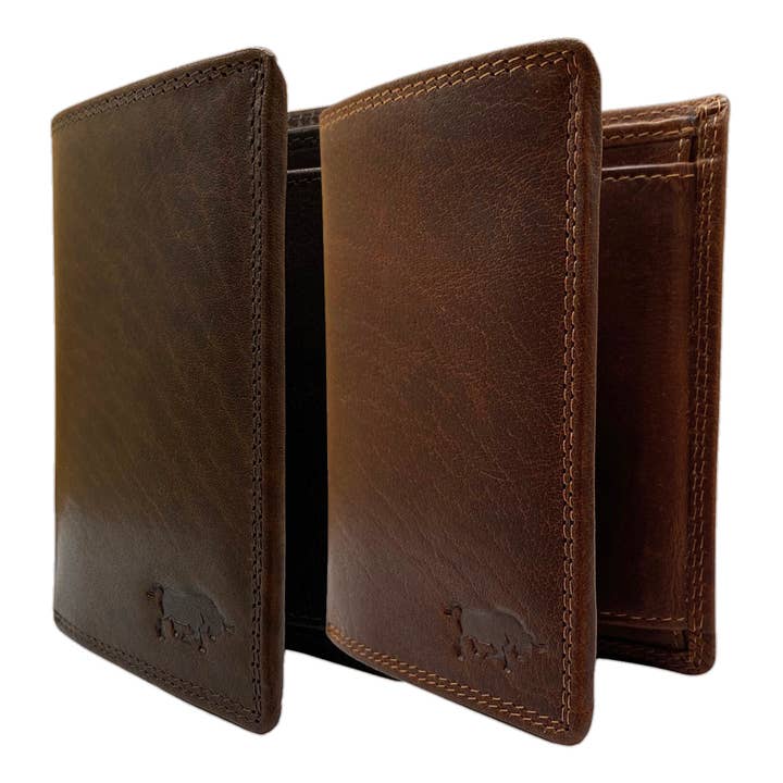 Arrigo - Vente Portefeuille – homme - Portefeuille en cuir pour homme - Modèle Billfold - 2 couleurs