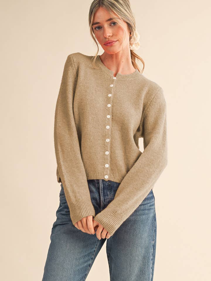 &MERCI - Wholesale Cardigan - Women's - MARLED KNIT SWEATER CARDIGAN MSW1124838